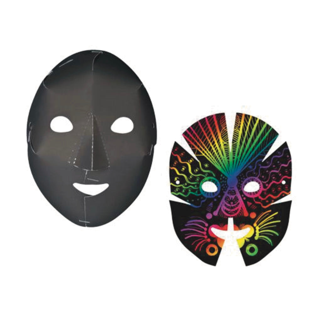 Zart Scratch Rainbow Full Face Mask - single