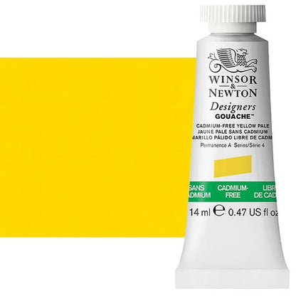 Winsor and Newton Designers Gouache 14ml S4 Cadmium Free Yellow Pale