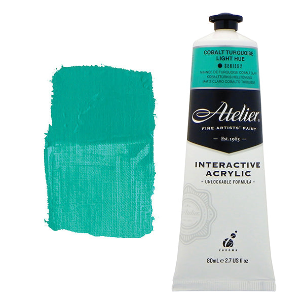 Atelier Interactive Acrylic 80ml S2 Cobalt Turquoise Light Hue