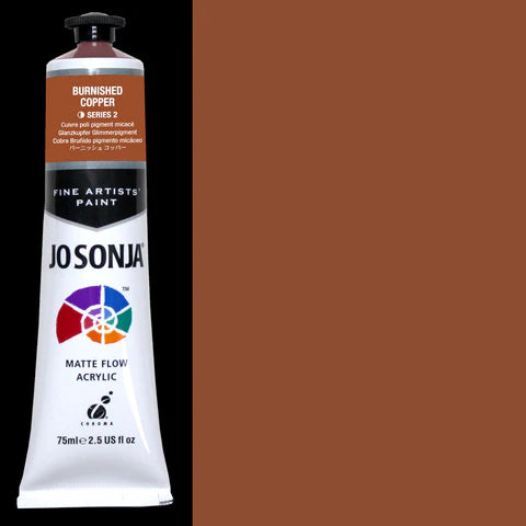 Jo Sonja Artists Acrylic 75ml S2 Burnished Copper Metallic