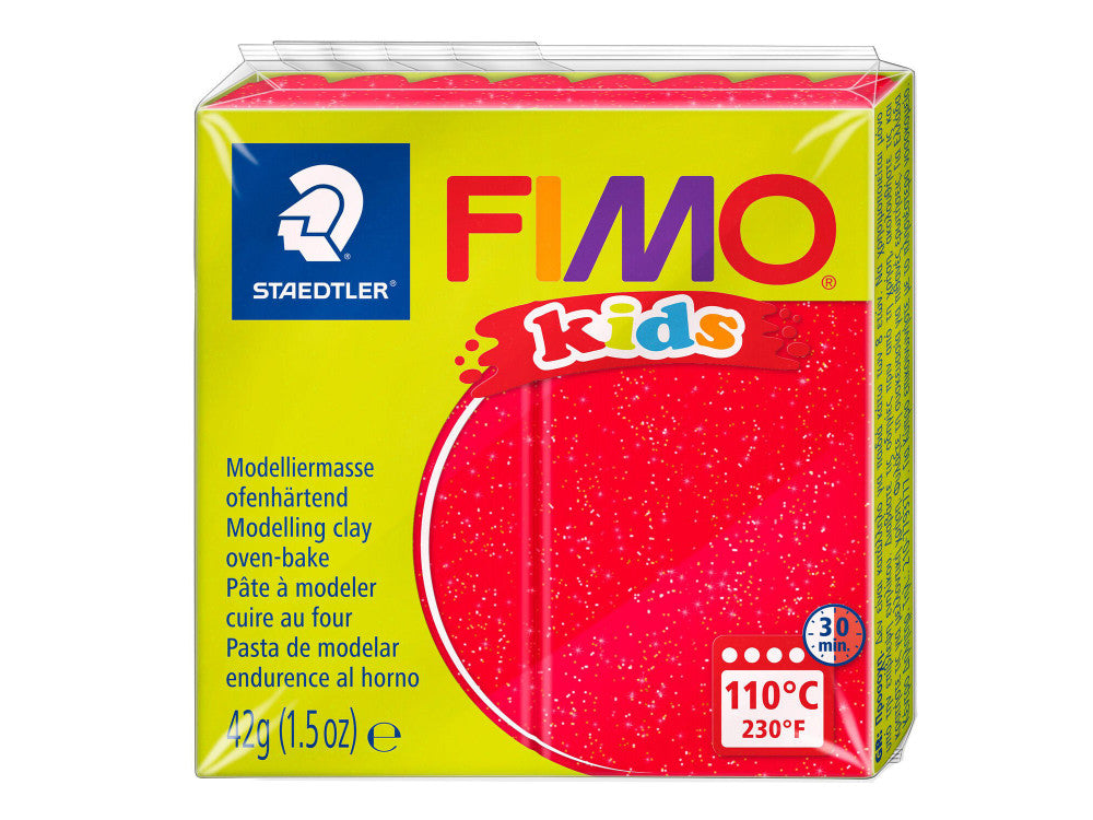 Staedtler FIMO Kids Polymer Clay 42gm Glitter Red