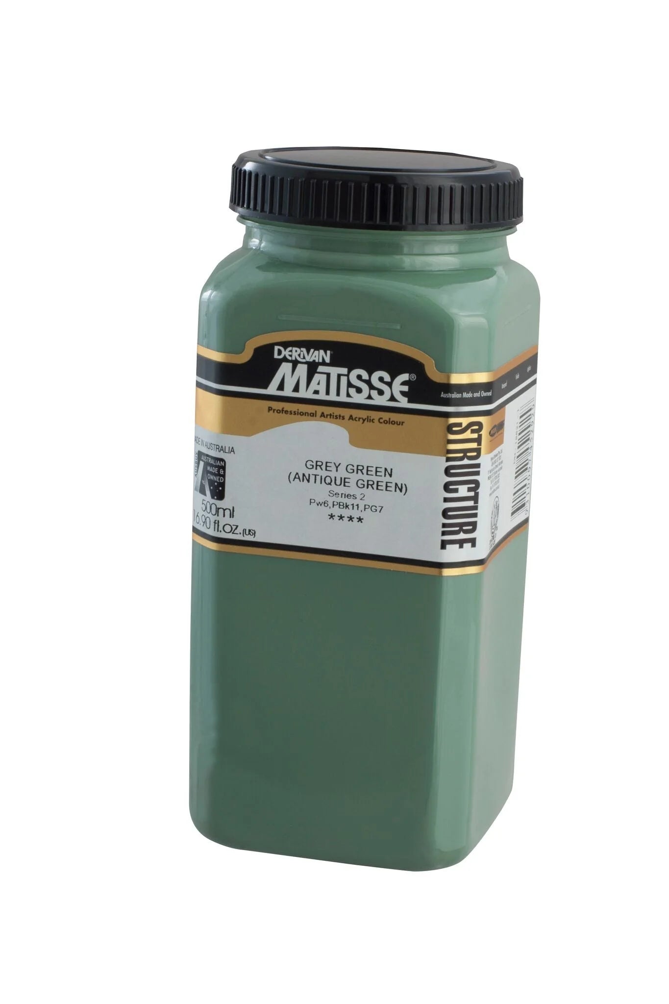 MATISSE STRUCTURE ACRYLIC 500ml S2 GREEN GREY - ANTIQUE