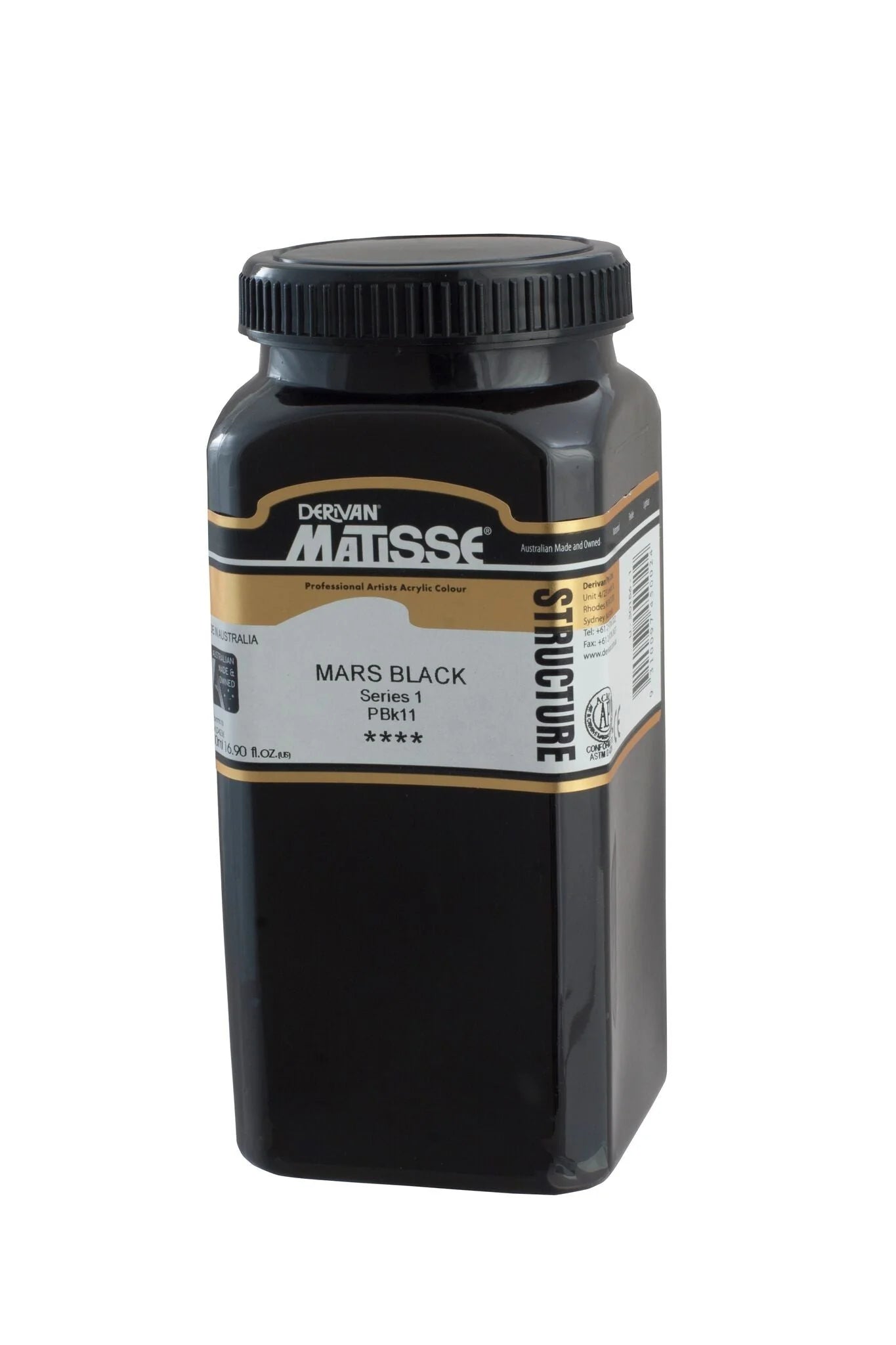 MATISSE STRUCTURE ACRYLIC 500ml S1 Mars Black