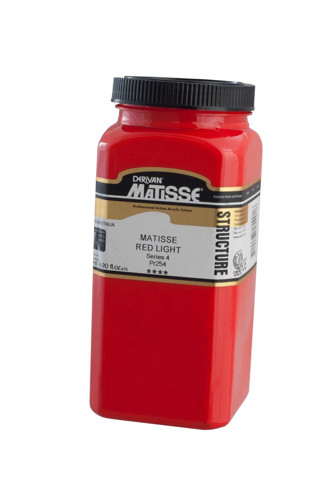 MATISSE STRUCTURE ACRYLIC 500ml S4 MATISSE RED LIGHT