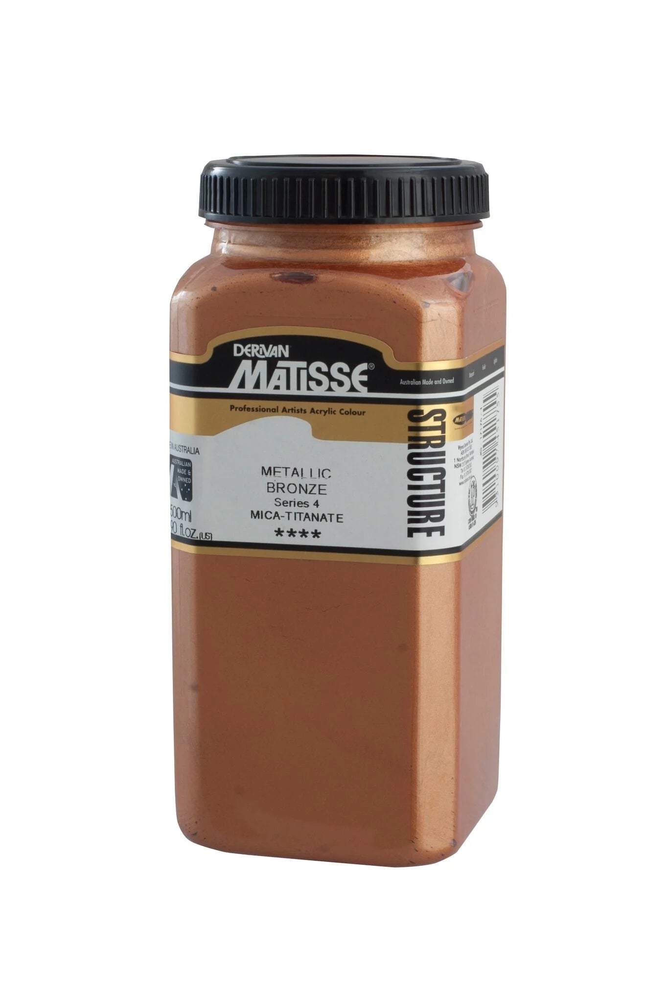 MATISSE STRUCTURE ACRYLIC 500ml S4 METALLIC BRONZE