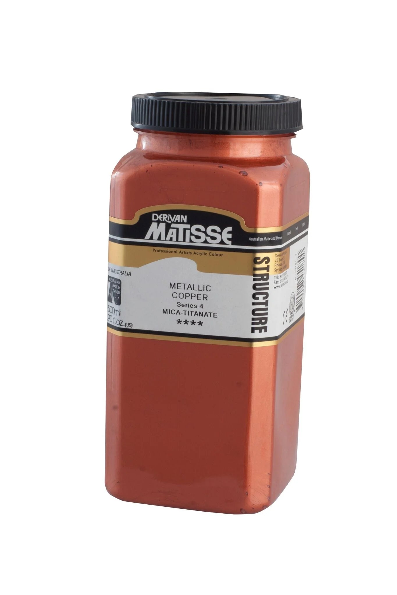 MATISSE STRUCTURE ACRYLIC 500ml S4 METALLIC COPPER