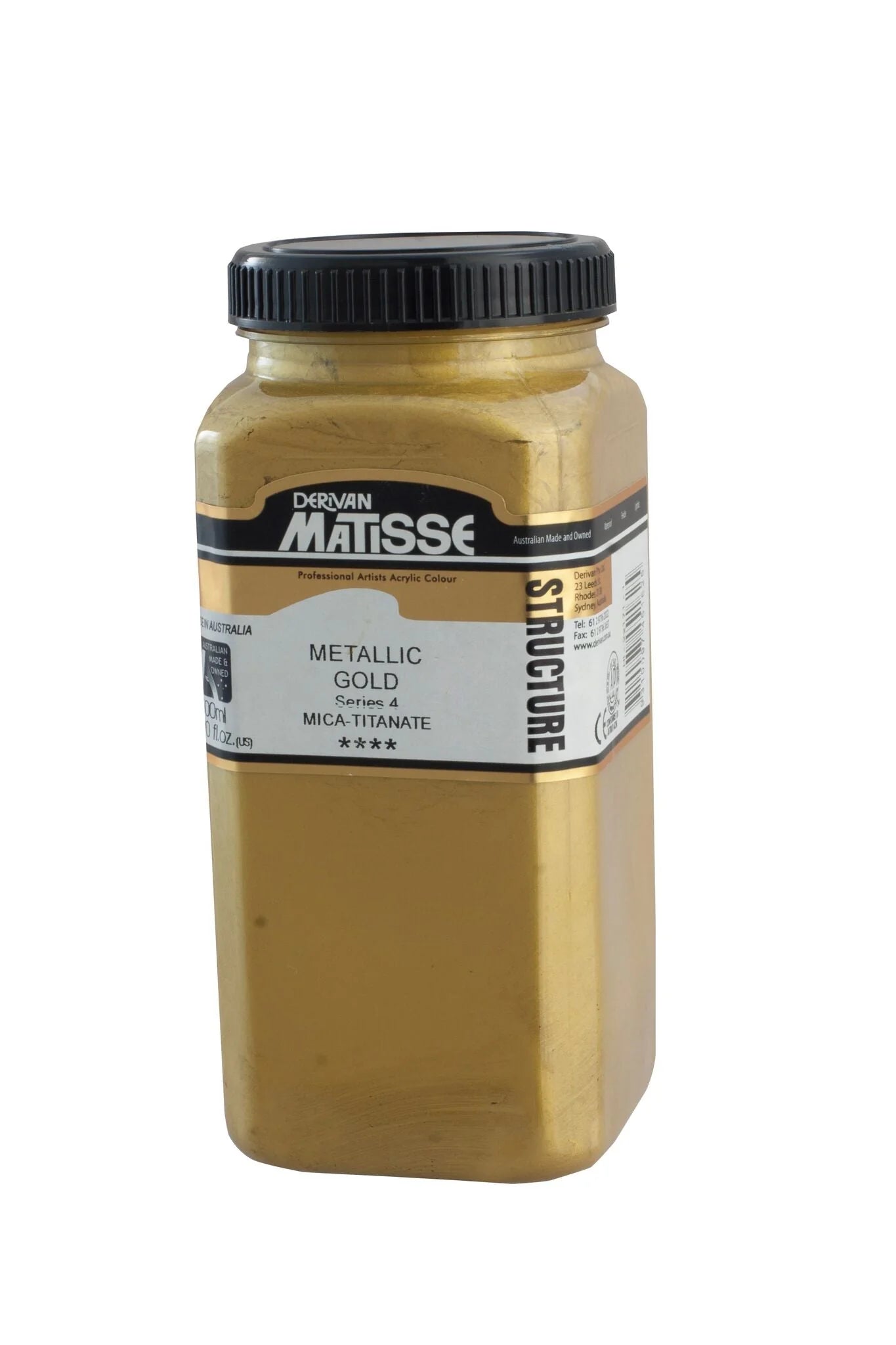 MATISSE STRUCTURE ACRYLIC 500ml S4 METALLIC GOLD