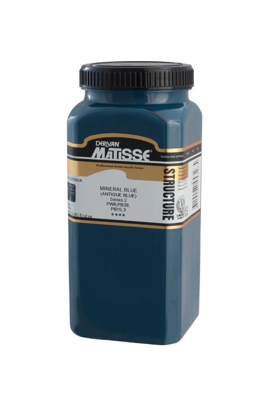 MATISSE STRUCTURE ACRYLIC 500ml S2 MINERAL BLUE - ANTIQUE