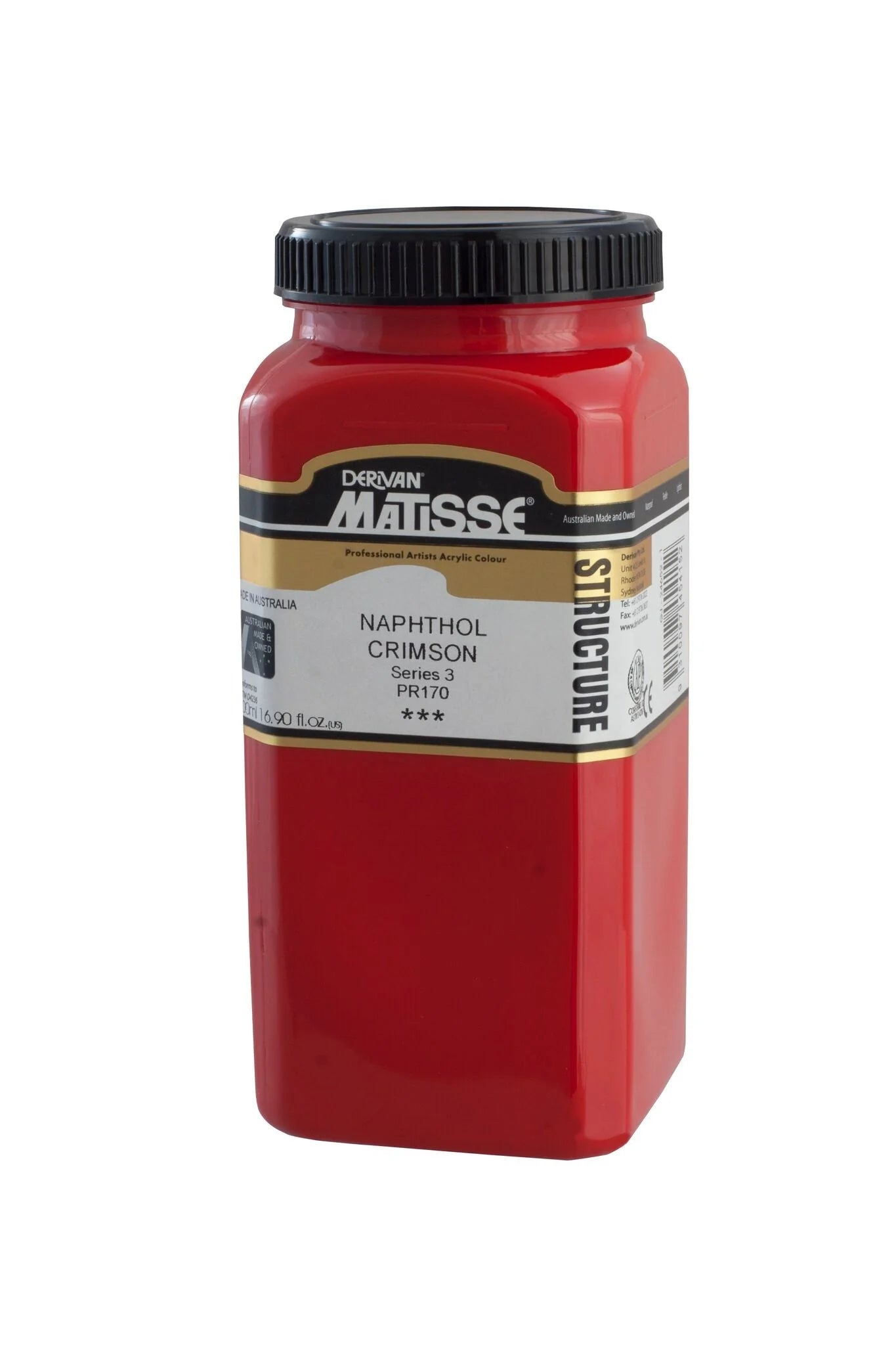 MATISSE STRUCTURE ACRYLIC 500ml S3 Napthol Crimson