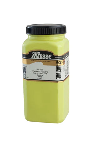 MATISSE STRUCTURE ACRYLIC 500ml S4 NICKEL TITANATE YELLOW - NAPLES