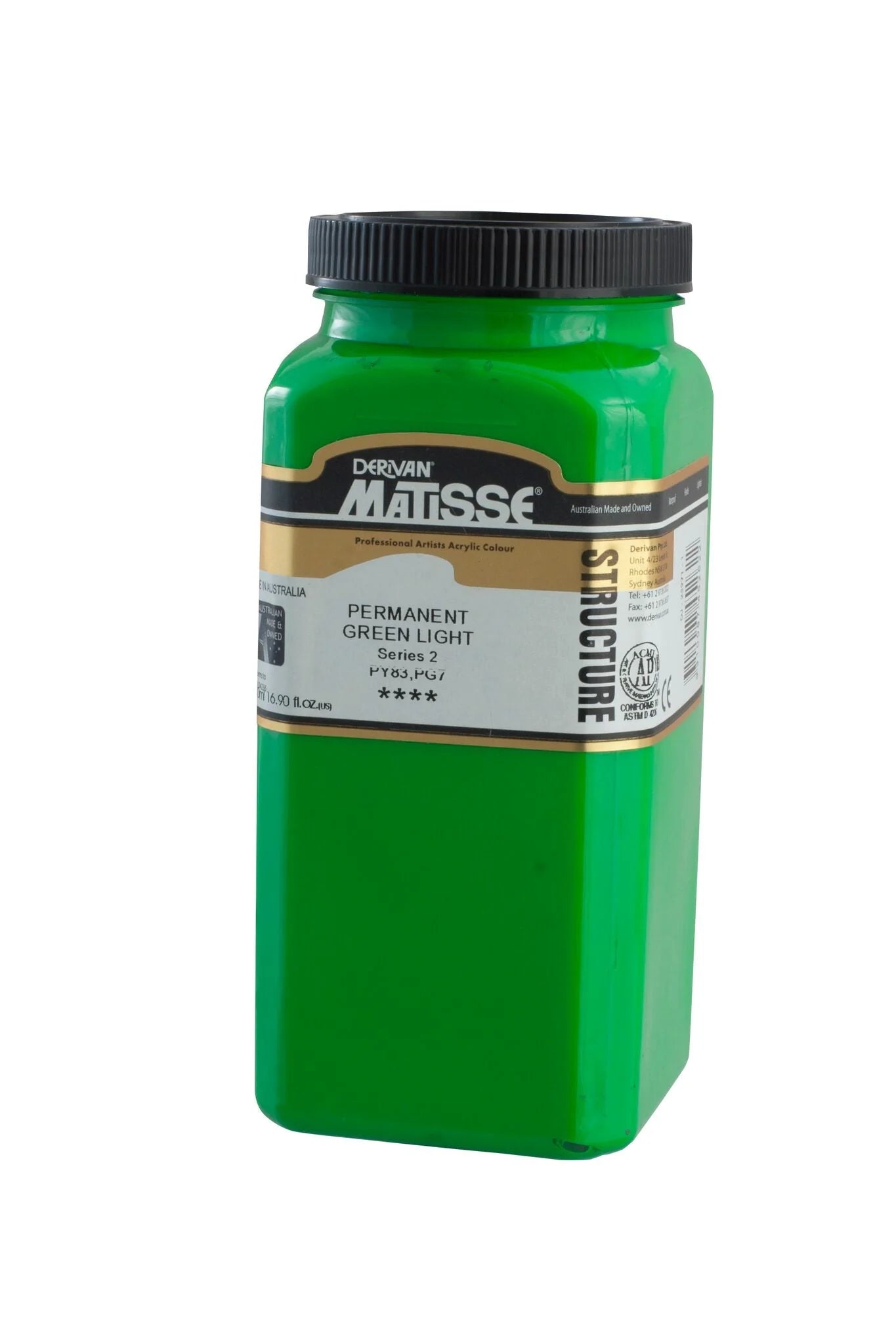 MATISSE STRUCTURE ACRYLIC 500ml S2 Permanent Green Light