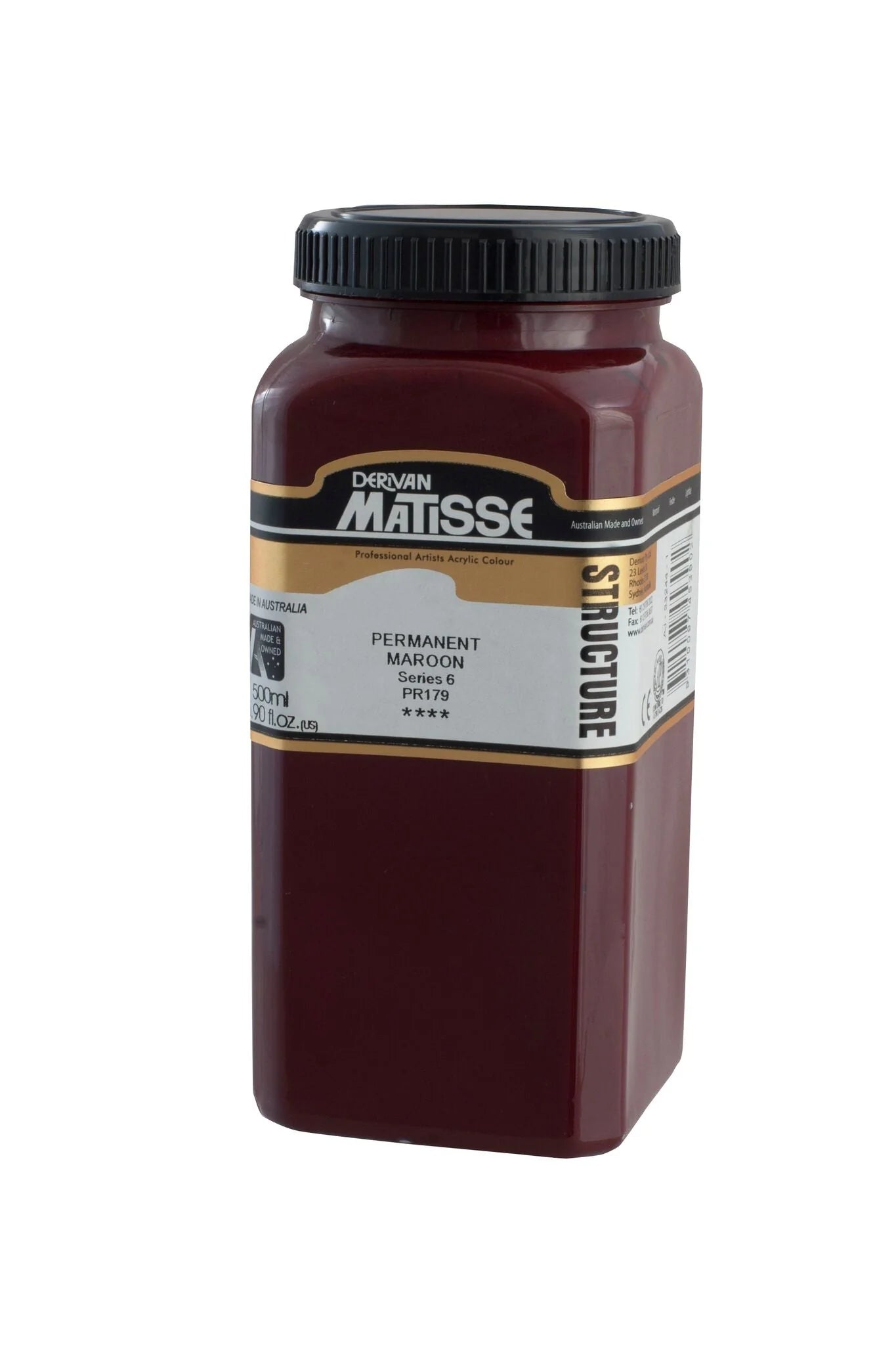 MATISSE STRUCTURE ACRYLIC 500ml S6 PERMANENT MAROON