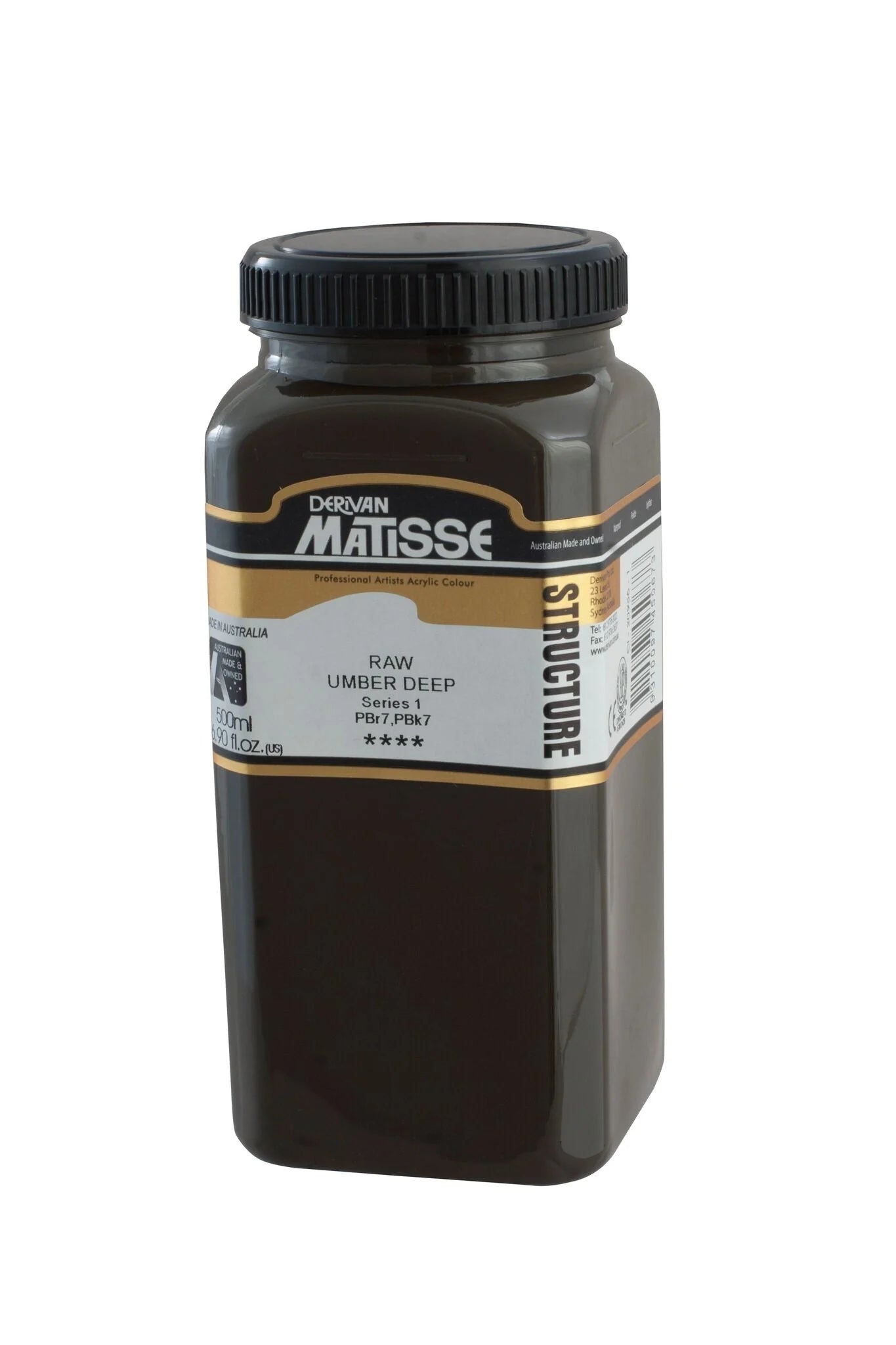 MATISSE STRUCTURE ACRYLIC 500ml S1 RAW UMBER DEEP