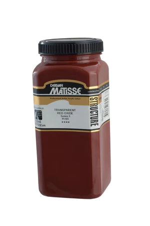 MATISSE STRUCTURE ACRYLIC 500ml S3 TRANSPARENT RED OXIDE