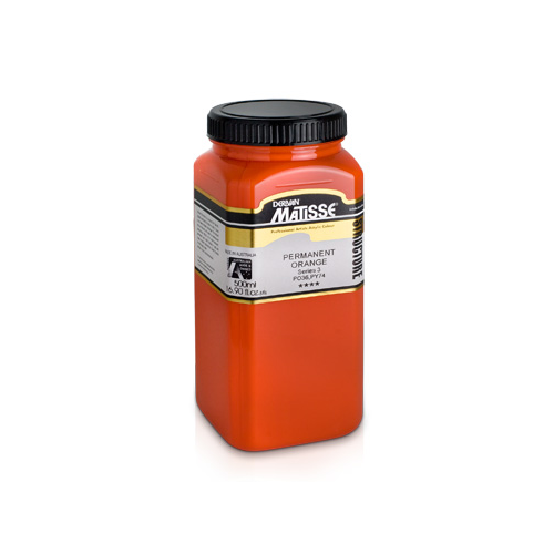 MATISSE STRUCTURE ACRYLIC 500ml S3 PERMANENT ORANGE