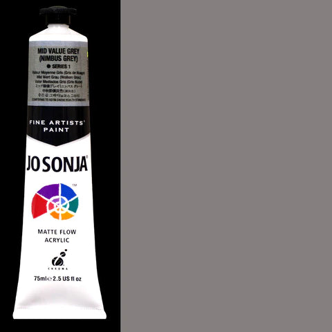 Jo Sonja Artists Acrylic 75ml S1 Nimbus Grey