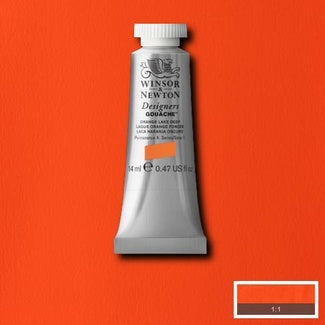 Winsor and Newton Designers Gouache 14ml S1 Orange Lake Deep