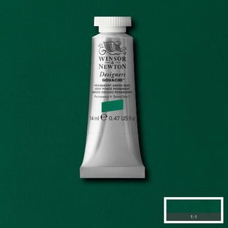 Winsor and Newton Designers Gouache 14ml S2 Permanent Green Deep