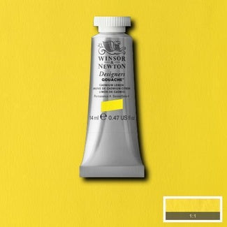 Winsor and Newton Designers Gouache 14ml S4 Cadmium Lemon