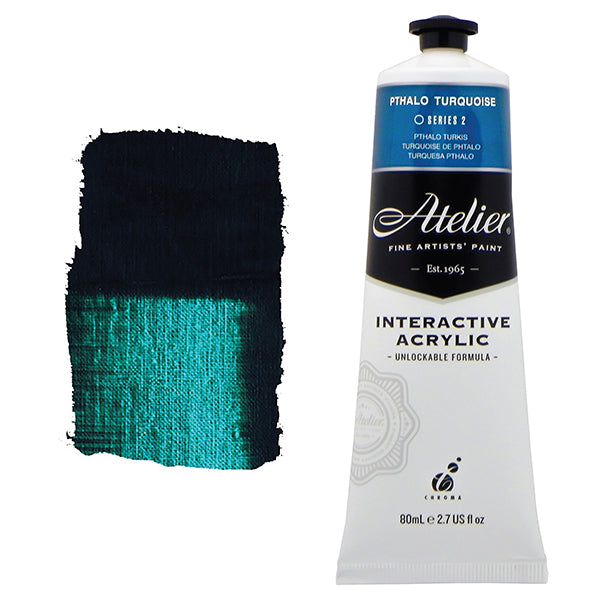 Atelier Interactive Acrylic 80ml S2 Pthalo Turquoise