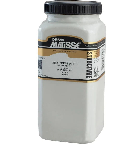 MATISSE STRUCTURE ACRYLIC 500ml S4 IRIDESCENT WHITE