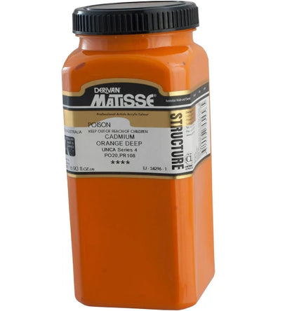 MATISSE STRUCTURE ACRYLIC 500ml S4 CADMIUM ORANGE