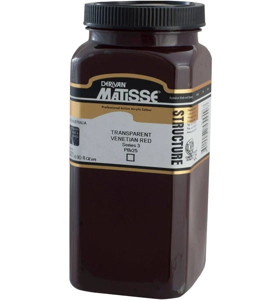 MATISSE STRUCTURE ACRYLIC 500ml S3 TRANSPARENT VENETIAN RED