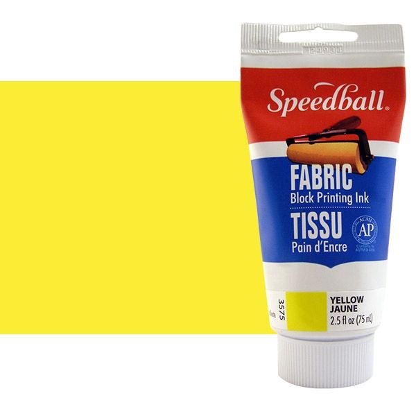 Speedball Fabric Block Printing Ink 75ml Yellow